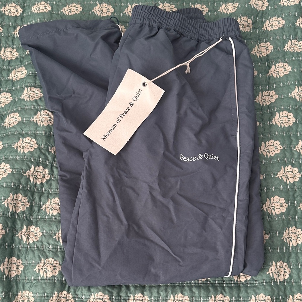 Peace & Quiet Navy Track Pants